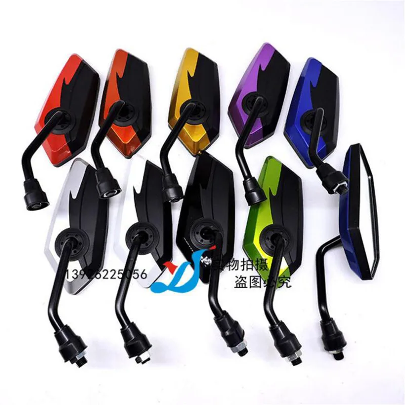 

8 мм 10 мм аксессуары для скутера универсальные боковые зеркала mtorbike для honda suzuki yamaha Kawasaki мотоциклетные зеркала заднего вида