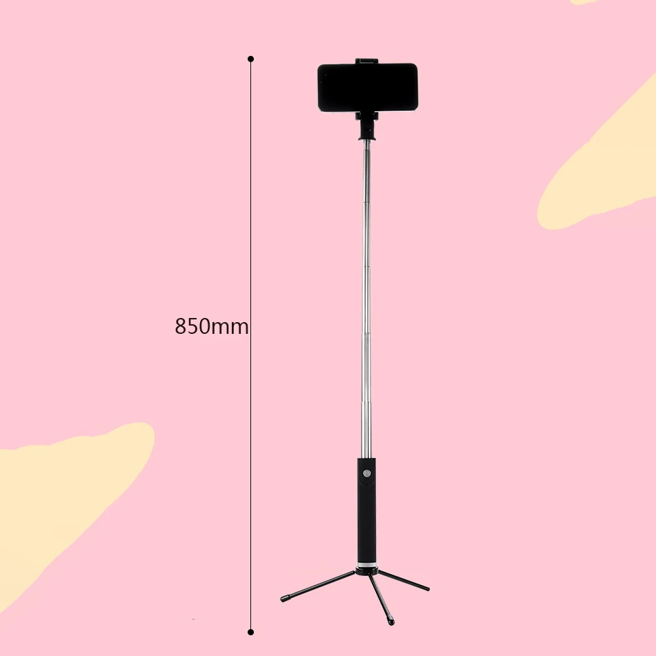 K09 versatile Bluetooth Selfie Stick One-piece folding large rearview mirror 360 Rotating mini Portable Mobile Live | Электроника