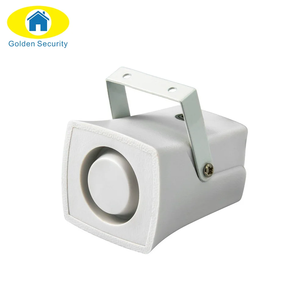 Золотой безопасности мини проводной сирены рог для домашних систем сигнализации