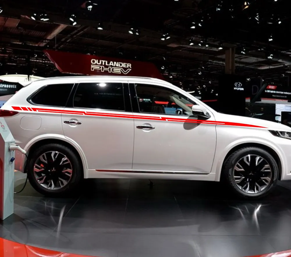 Автомобильные наклейки гоночная полоса 141 дюйма для внедорожника Outlander виниловые