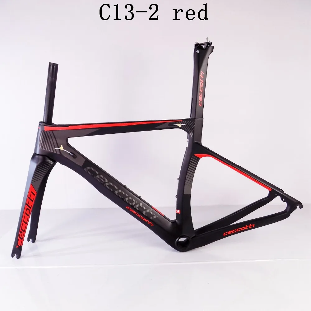 Ceccotti C13-2 red Toray T1100 bicycle frame PF30/BSA/BB30 Di2 and Mechanical Both chinese carbon frames road | Спорт и развлечения