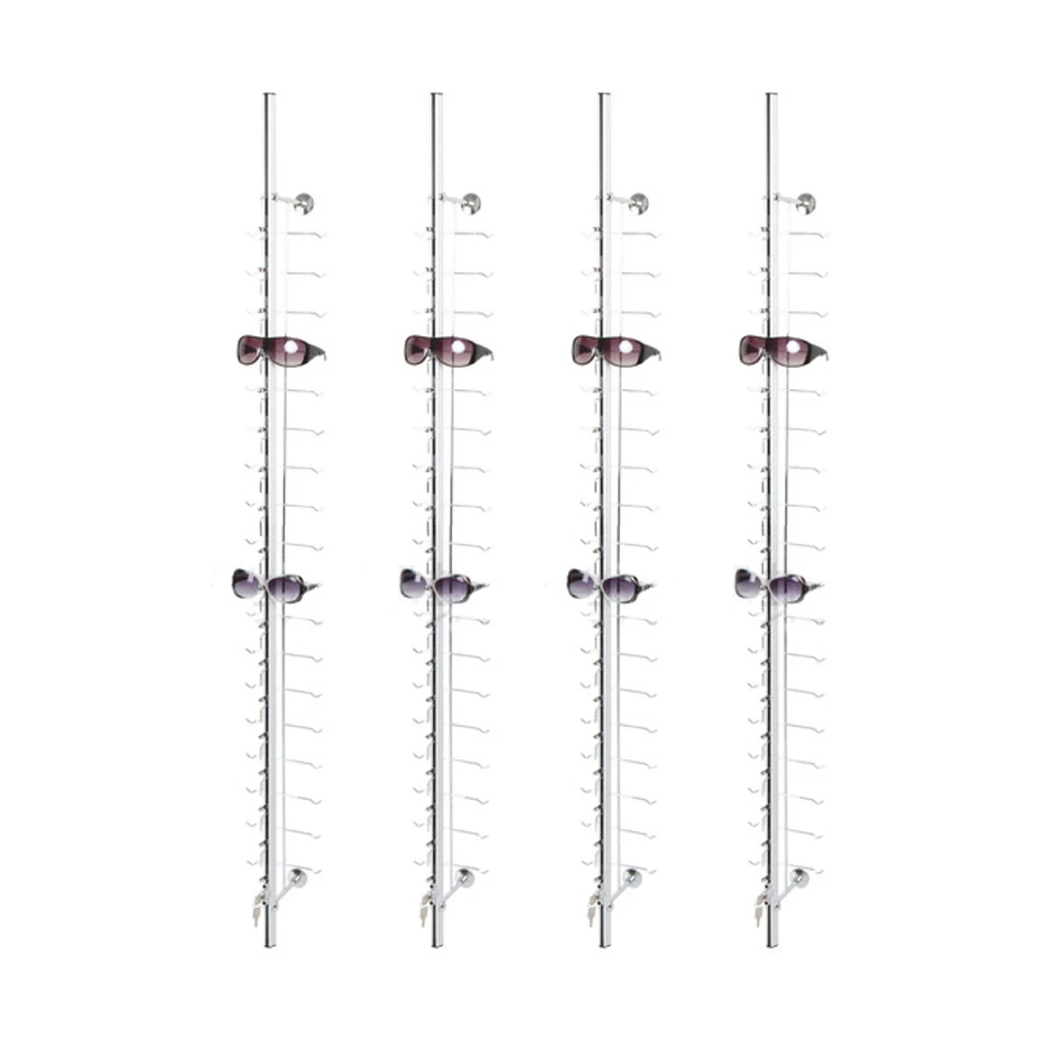 LOC-A-18PC-160CM настенный держатель для солнечных очков из алюминиевого сплава с