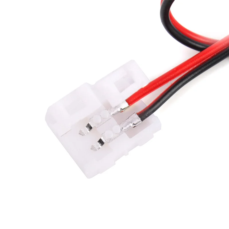 5 шт./лот 8 мм 2pin Светодиодная лента разъем для платы PCB провод 3014/3528/2835/5630 SMD
