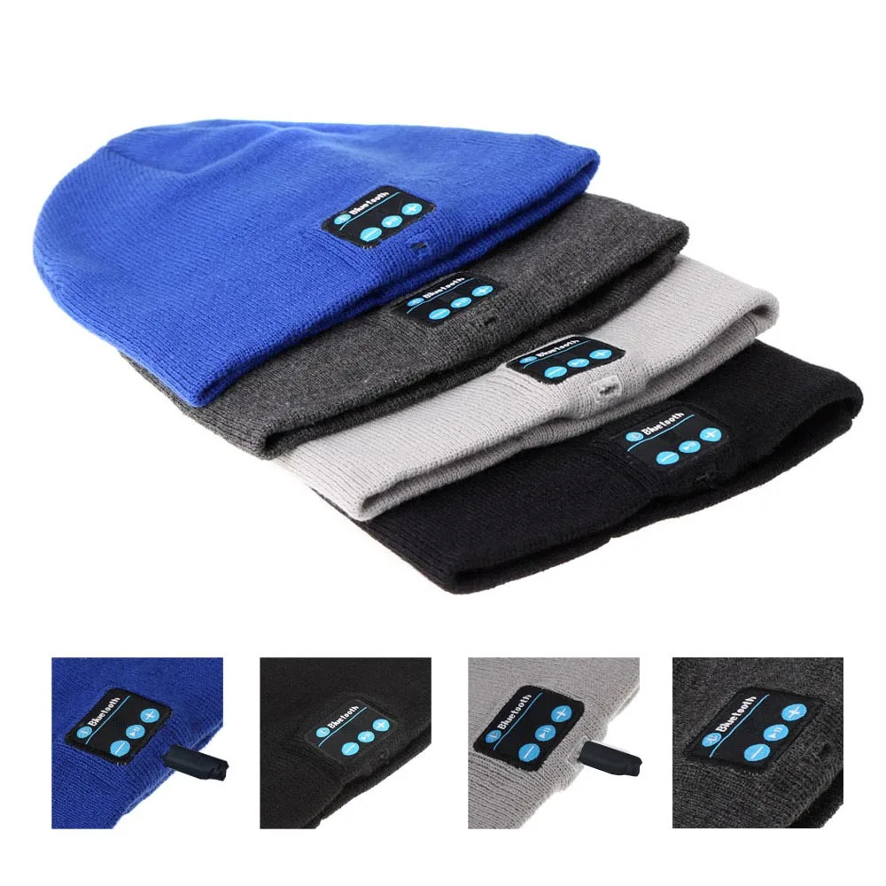 Bluetooth Music Hat Soft Warm Beanie Cap with Stereo Headphone Headset Speaker Wireless Microphone | Электроника