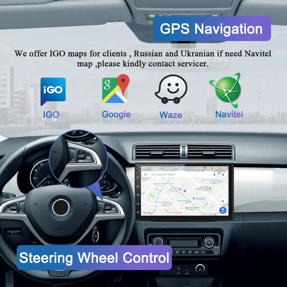 Navivox 2 Din Android 8,1 " автомобильный gps радио плеер Автомобильный мультимедийный навигатор с gps, DVD для Nissan VW Toyota peugeot BYD Kia hyundai