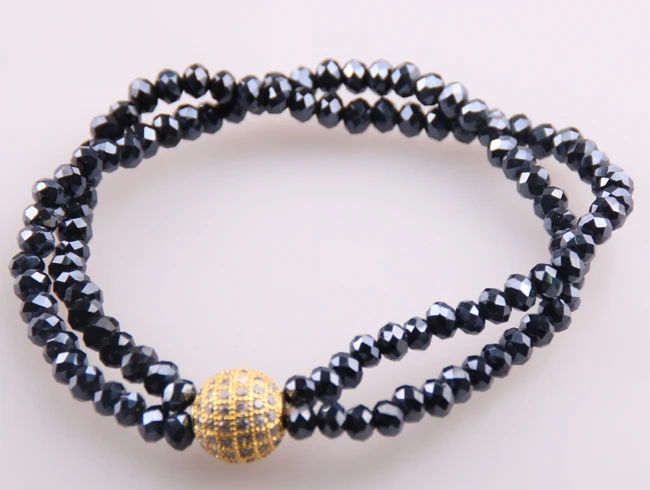 MOODPC горячая распродажа Бесплатная доставка Двухрядные 4 мм гранулы синие