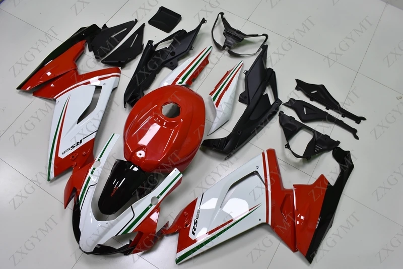 Обтекатели RS 125 2006 2011 белые красные Наборы обтекатель для Aprilia RS125 07 08|Полные