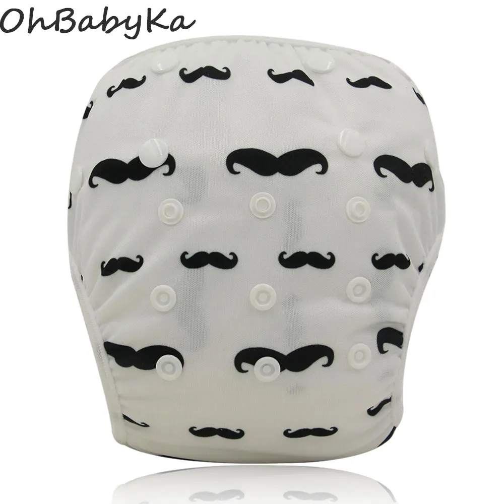 Ohbabyka/30 шт./лот, регулируемые детские подгузники для плавания, штаны для подгузников, многоразовые, унисекс, для младенцев, для мальчиков и девочек, плавки для купания, одежда для плавания