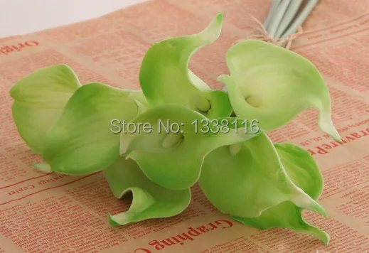 20 шт./лот искусственная натуральная/Настоящая тач Мини Калла лилия Искусственные