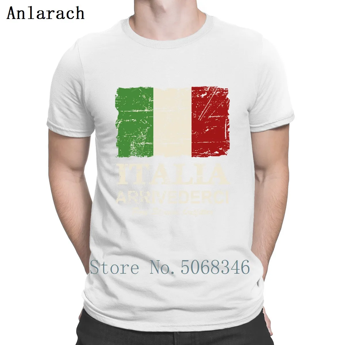 Italy Flag Vintage Look T Shirt Authentic Spring Autumn Anti-Wrinkle Cotton Unisex S-XXXL Customized Unique | Мужская одежда