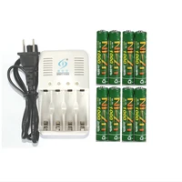 8 pcslot 1 6v aaa 1000mwh rechargeable battery nizn ni zn aaa 1 5v rechargeable battery aa aaa battery smart charger