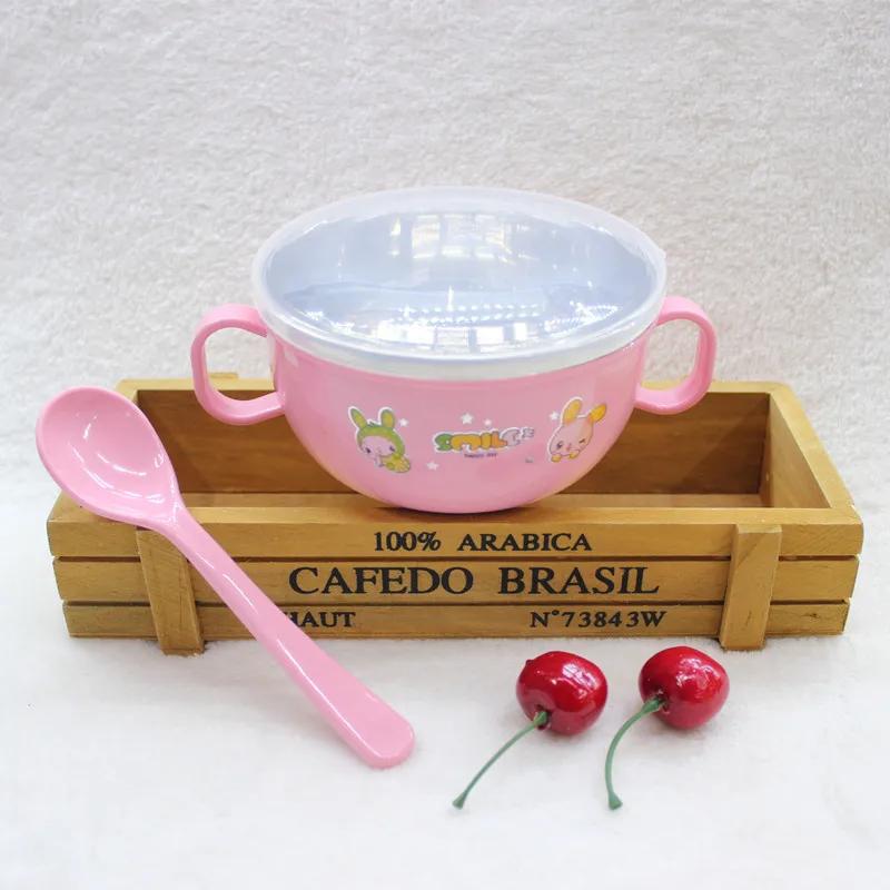 3 цвета милая миска из нержавеющей стали для детей контейнер еды детская посуда