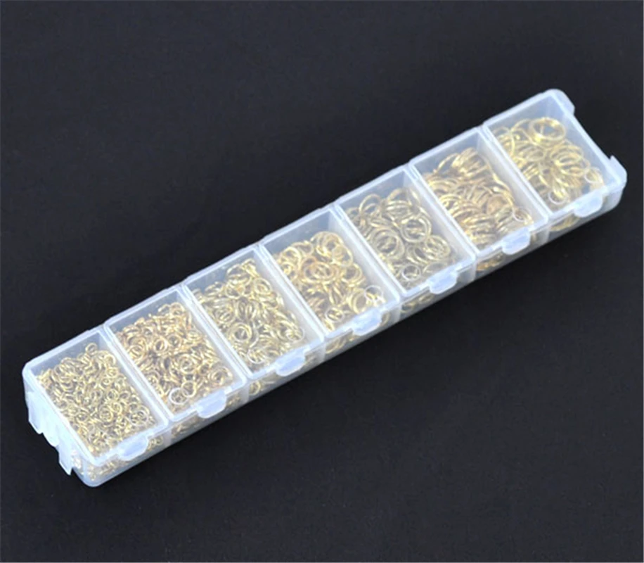 DoreenBeads 1 упаковка GP открытые соединительные кольца 3 мм 9 (1780 шт. в ассортименте)