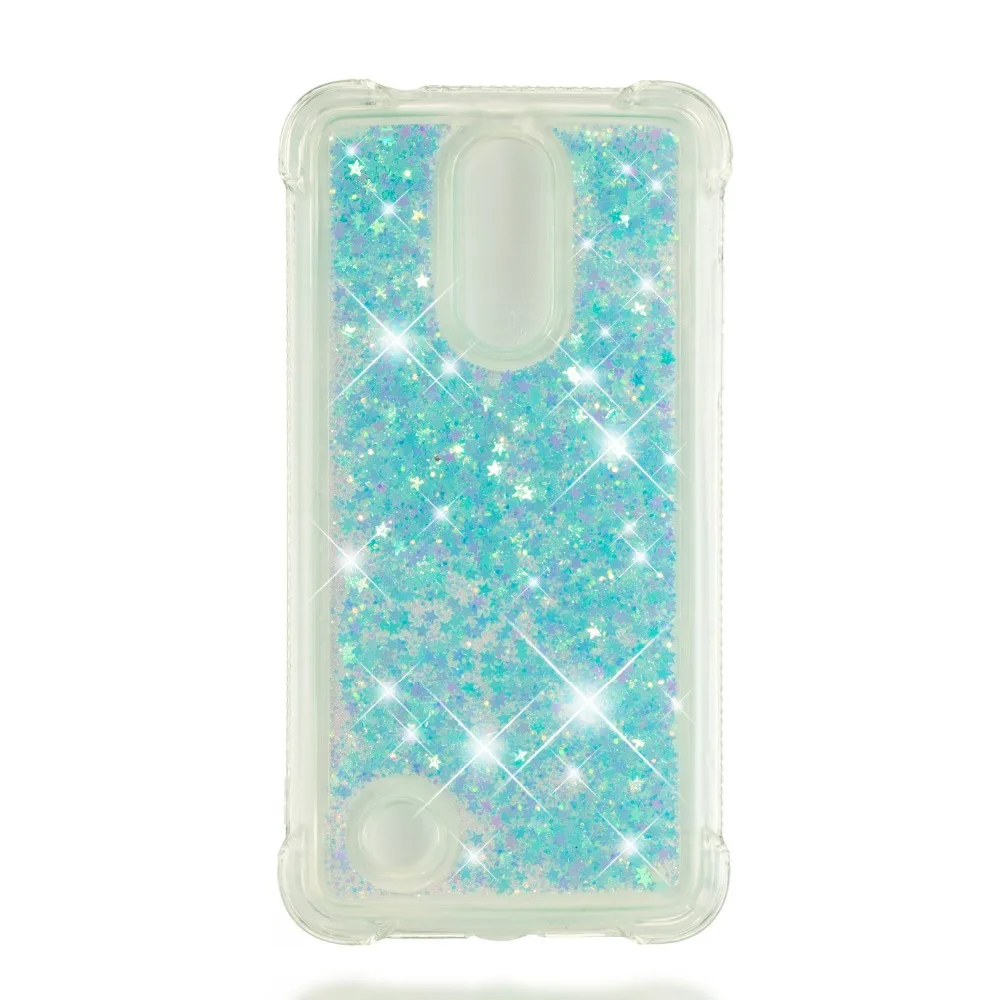 Новый Стиль Мягкие TPU Блестящий песок телефон чехлы для LG K4/K8/K10 2017 (версия ЕС) K8/K10