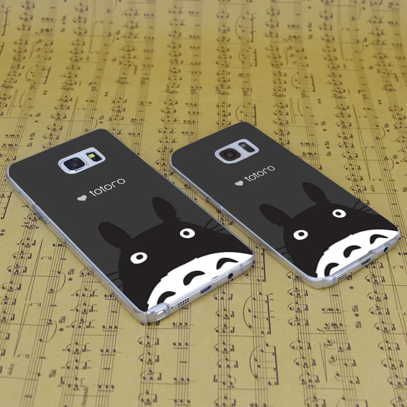 Dream Фокс b4064 Тоторо Smie прекрасный прозрачный жесткий чехол для Samsung Galaxy S 4 5 6 7 8 мини