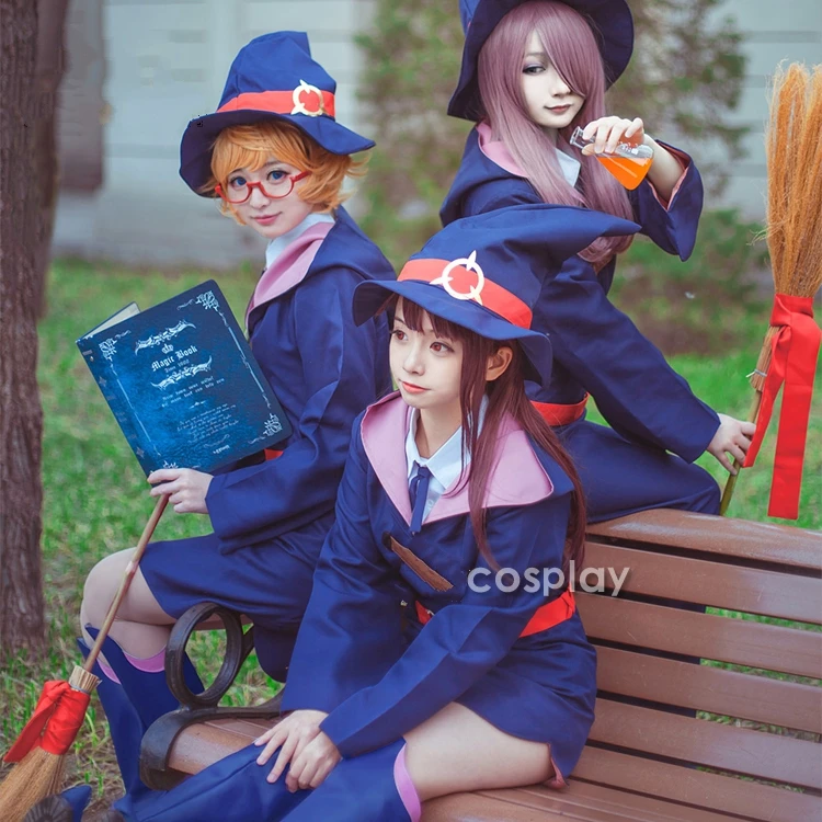 

Little Witch Academia School Uniform Akko Kagari Costume Little Witch Academia Cosplay Costume Women Uniform Halloween Carnival