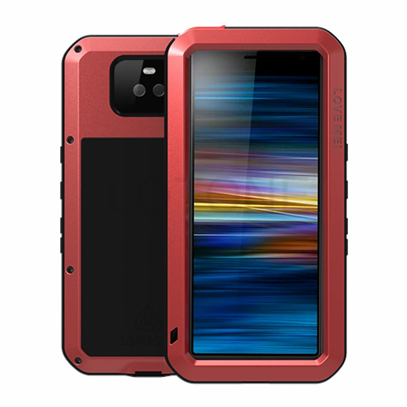 Полный корпус защитный чехол для sony Xperia 10 Plus 1 металлическая Броня+ Горилла стекло Прочный противоударный чехол для sony 10 Plus чехол 360