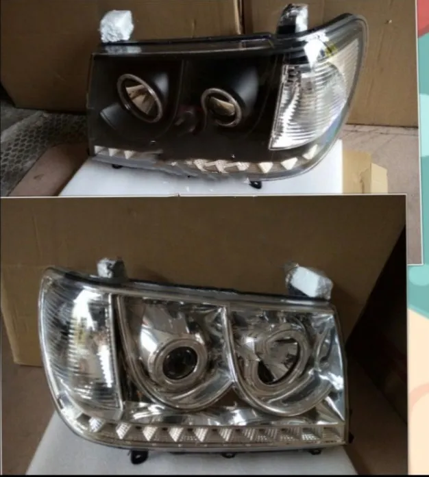 EOsuns фара в сборе с ангельским глазом для Toyota Land Cruiser 4700 UZJ100 FZJ100