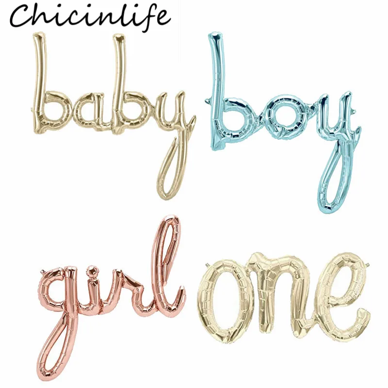 Chicinlife 1 шт мальчик/девочка/ребенок один шрифт шар детский душ вечеринка на день