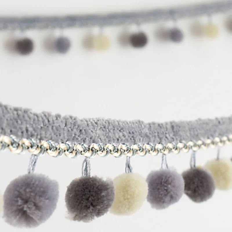 14 м/лот 6 цветов помпоны занавески кружевные аксессуары драпировка бахрома