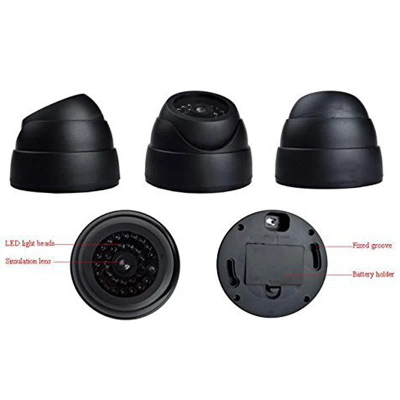 Наружная поддельная ip-камера семейная купольная мини-камера черная 26 мигающая