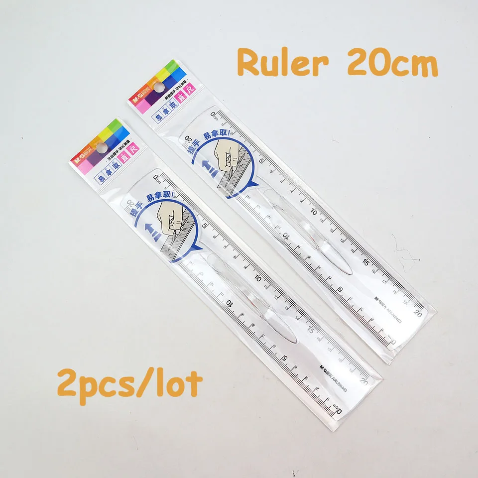 20cm Drawing Ruler Easy To Take Plastic Three-dimensional Technical Students Maths Geometry Office School Supplies | Канцтовары для