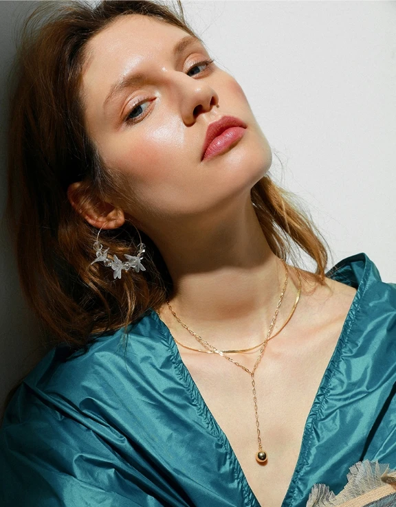 Flower earrings circle ring temperament wild personality European and American exaggerated ear rings | Украшения и аксессуары