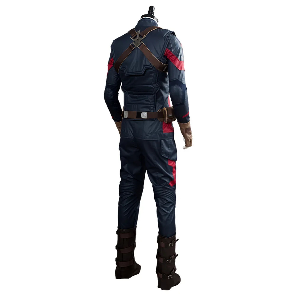 Мстители 4 эндигра косплей Капитан Америка Steve Rogers косплей костюм наряд Униформа полный костюм Хэллоуин Косплей Костюм