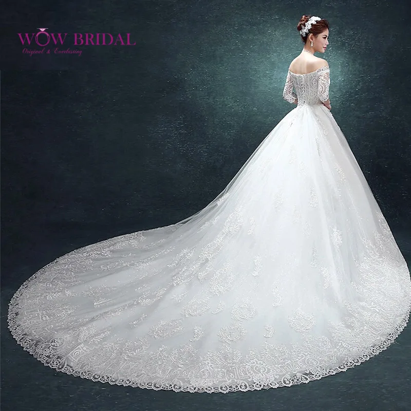 Wowbridal Новое поступление 2021 необычное белое ТРАПЕЦИЕВИДНОЕ свадебное платье со
