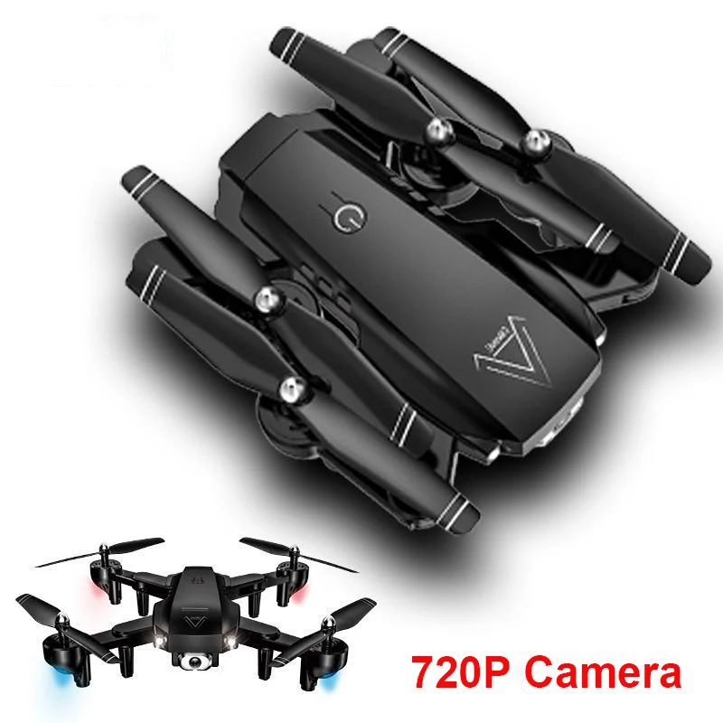 720P Camera Радиоуправляемый вертолет 1080P камера Дрон WiFi FPV Дрон двойная камера HD складной Радиоуправляемый квадрокоптер 2,4G оптическое позиционирование потока Квадрокоптер - Цвет: 720P Camera