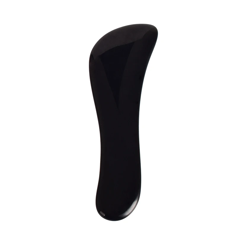 1pcs S shape Гуашь, скребок для лица, черный обсидиан, скребковая доска, набор для задней ноги, массажер для царапин, кристаллический камень, массажные инструменты Gua Sha - Цвет: 1pcs S shape
