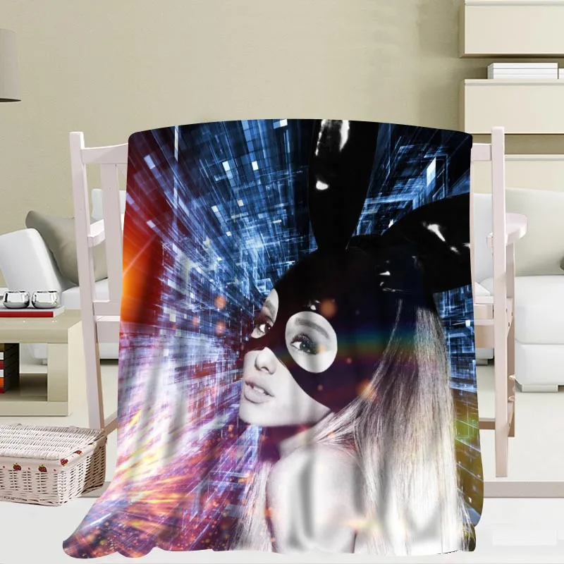Изготовленные на заказ одеяла из фланелевой ткани Ariana Grande 56x80 дюймов 50X60 дюймов 40X50 дюймов диван-кровать плед для детей и взрослых теплое одеяло