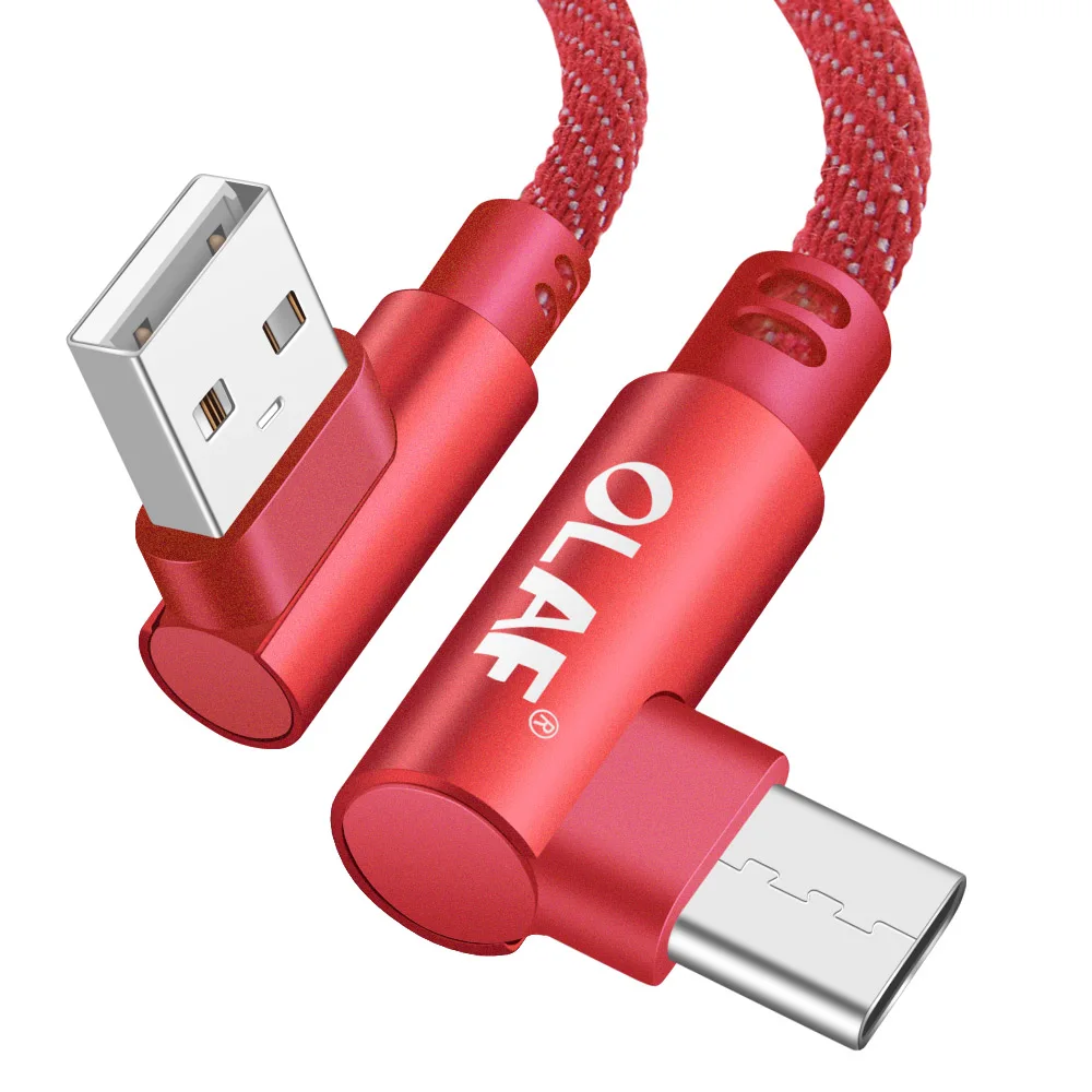 Red 2 м 1 м usb type C кабель для samsung Galaxy S10 S9 S8 Plus OnePlus 6t быстрая зарядка USB-C зарядное устройство для мобильного телефона USB C type-C кабель - Цвет: Red