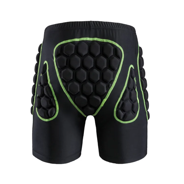 Men Green Мужские и женские шорты с защитой от ягодиц, Защитные шорты для катания на сноуборде, катании на лыжах, велосипедные шорты - Цвет: Men Green