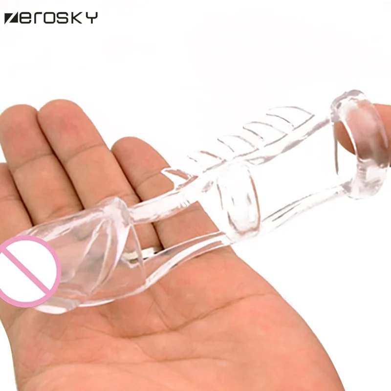 Male Penis Sleeve Cock Ring Time Delay Keel Rings Climax Massage Stimulation for Men Erotic Sex Toys Zerosky | Красота и здоровье