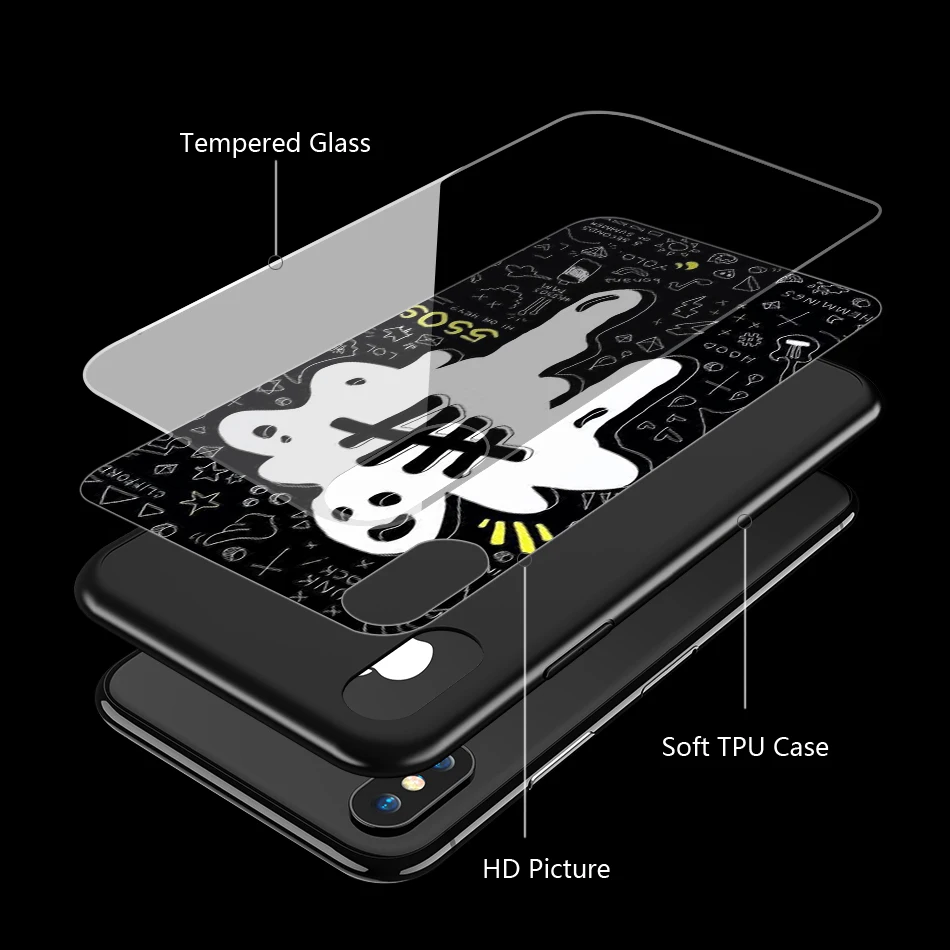 Lavaza 5sos Seconds of Summer Tempered glass TPU Case for iPhone XS Max XR X 8 7 6 6S Plus 5 5S SE | Мобильные телефоны и