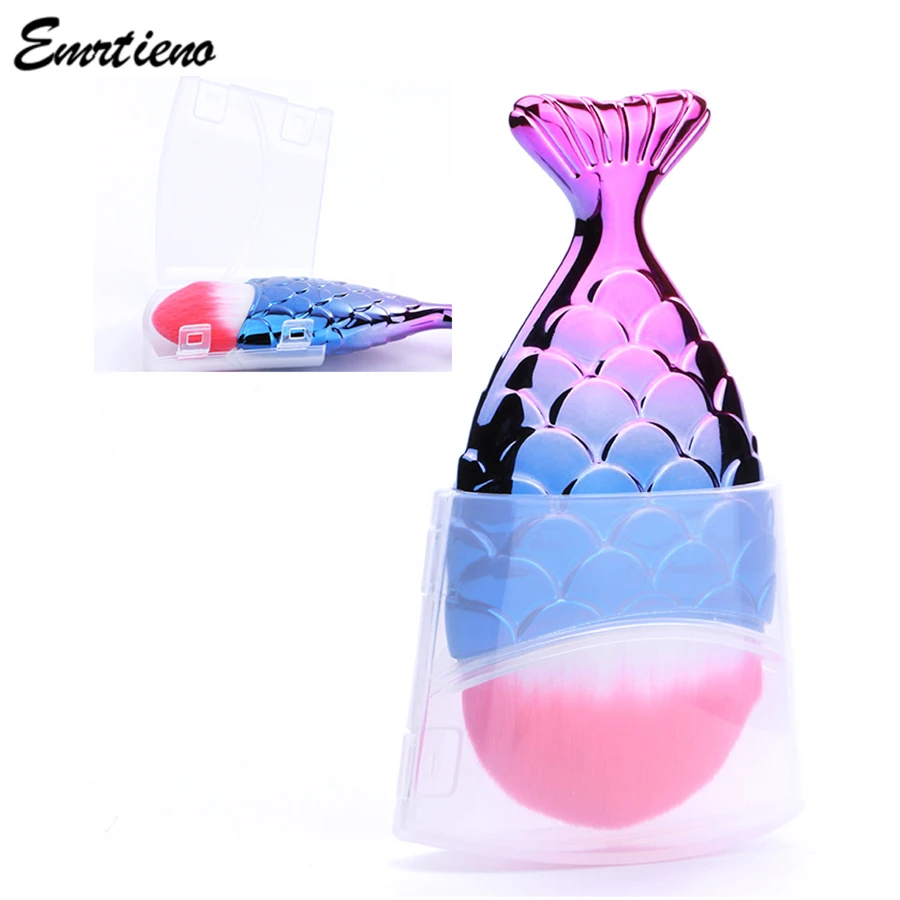 1 шт. Косметическая пудра Уход за кожей лица рыбы Кисточки Макияж Инструменты Pincel