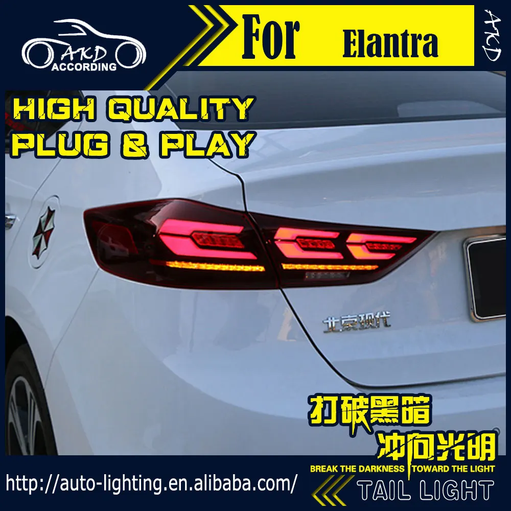 AKD Автомобиль Стайлинг задний фонарь для hyundai Elantra задние фонари Elantra светодиодный задний фонарь сигнал DRL Стоп задний фонарь аксессуары
