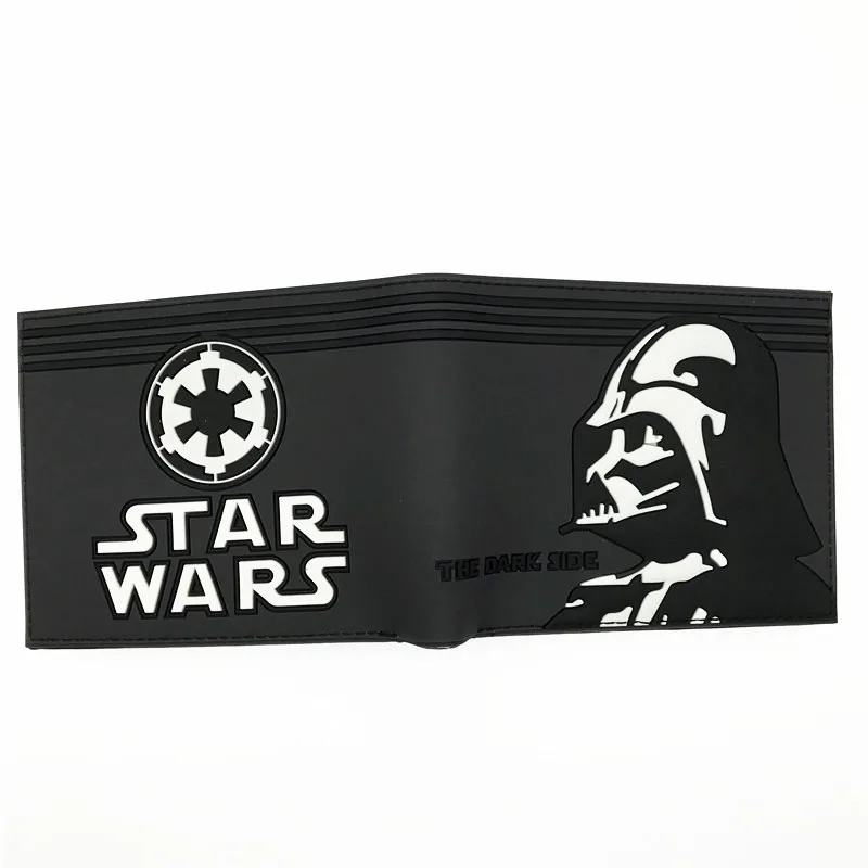Star Wars B 3D кошелек с изображением героев комиксов, Железного человека, Тора/Капитана Америки/Звездных войн, кредитный держатель для карт, мультяшный кошелек - Цвет: Star Wars B