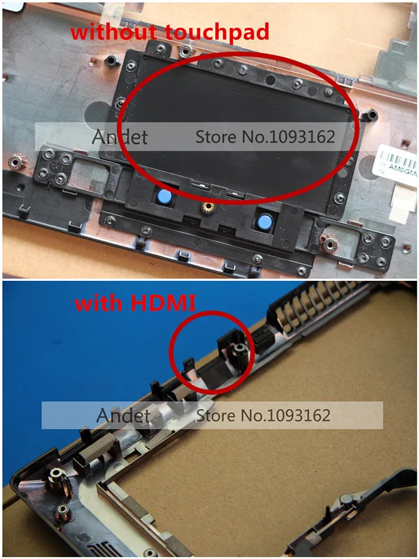 Чехол для lenovo G570 G575 нижняя базовая Крышка HDMI и Упор для рук верхний чехол тачпад AP0GM000A10 AP0GM000920 AM0GM000400 - Цвет: WO TP W HDMI