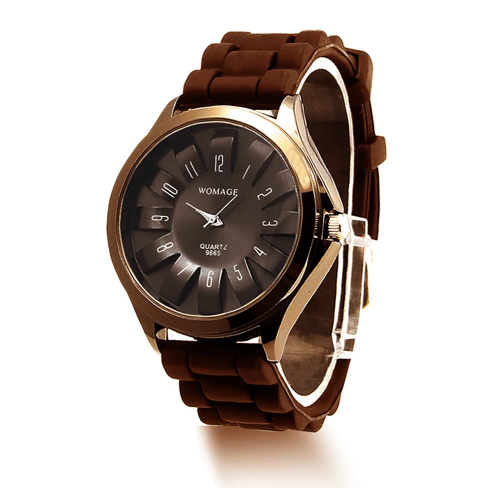 Reloj mujer, женские часы, силиконовый желеобразный ремешок, цветочный циферблат, спортивный стиль, мужские часы, циферблат с арабскими цифрами, кварцевые часы, часы женски