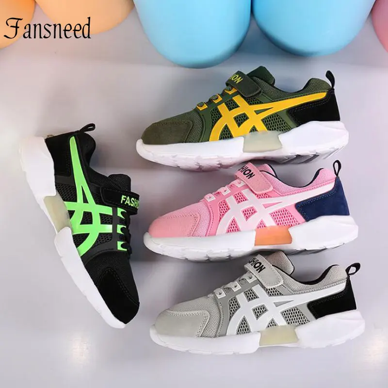 2019 new children sports shoes boys breathable mesh sneakers girls toddler comfortable MD soft sole | Детская одежда и обувь