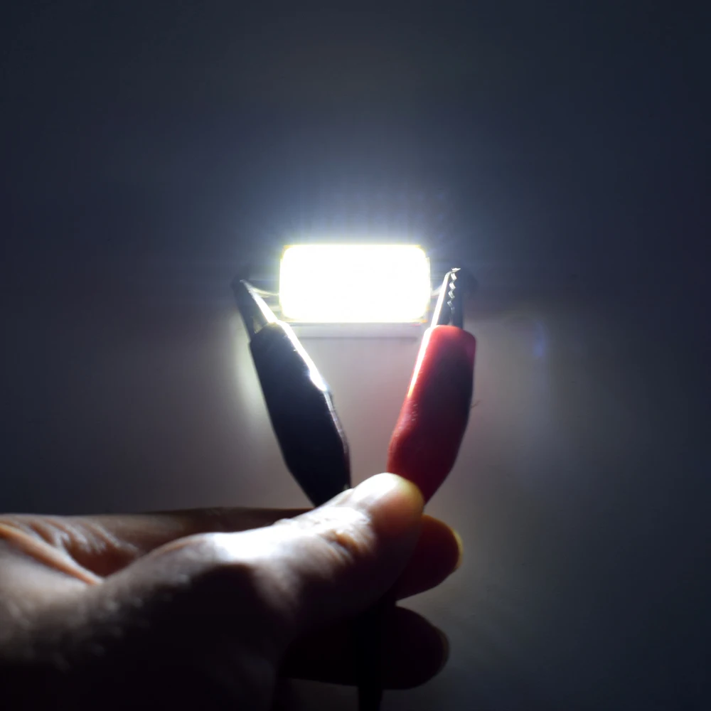 2 шт. гирлянда 40 мм Светодиодная лампа C5W C10W супер яркий COB LED Canbus Error Free авто