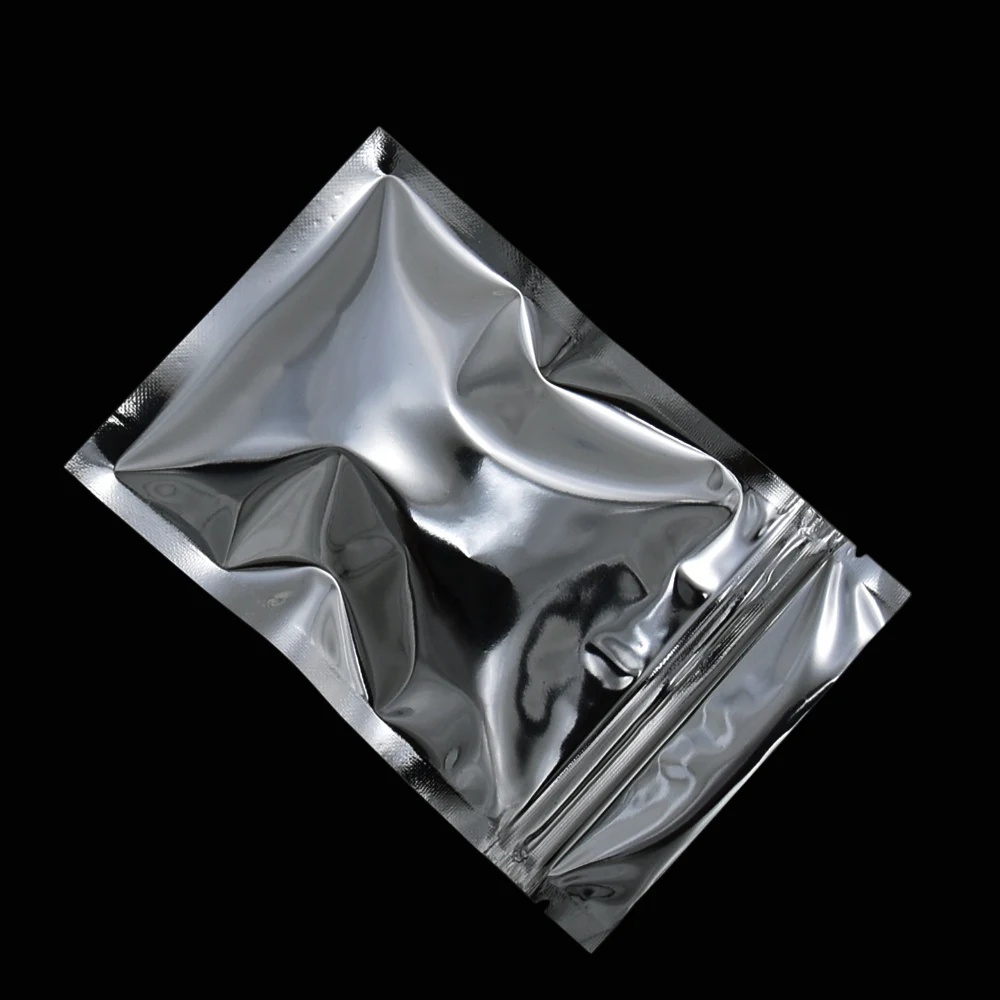 14x20 см оптовая продажа Mylar Ziplock мешок для еды самоуплотнение металлический пакет