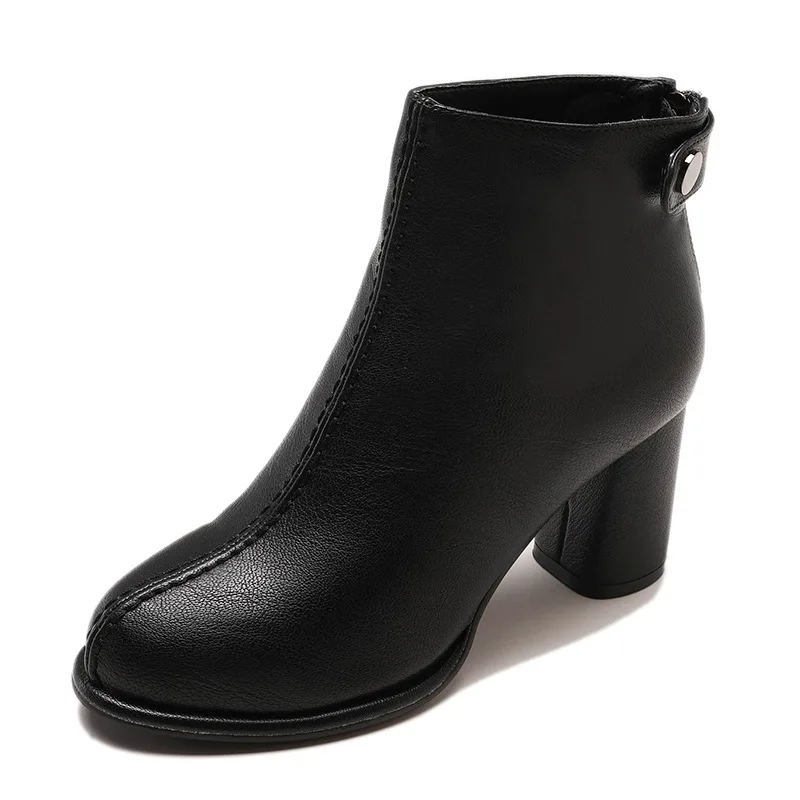 Модные женские ботильоны челси с пряжкой повседневные Винтажные ботинки из