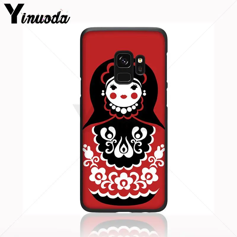 Yinuoda милый русский рисунок куклы матрешка мягкий чехол для телефона Samsung Galaxy s9 s8