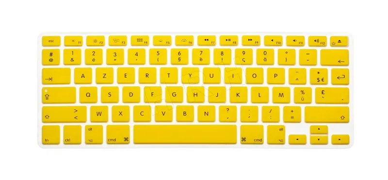 Для Apple MacBook Pro Air retina 13 15 17 US enter AZERTY Французская силиконовая американская Клавиатура Обложка защитная пленка