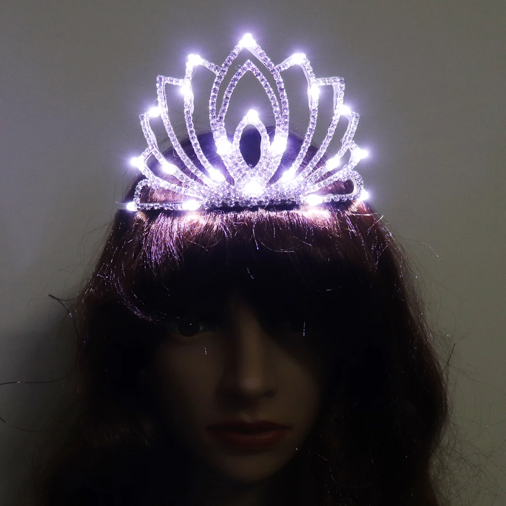 Светодиодные костюмы для бальных танцев светящаяся корона Свадебная вечеринка