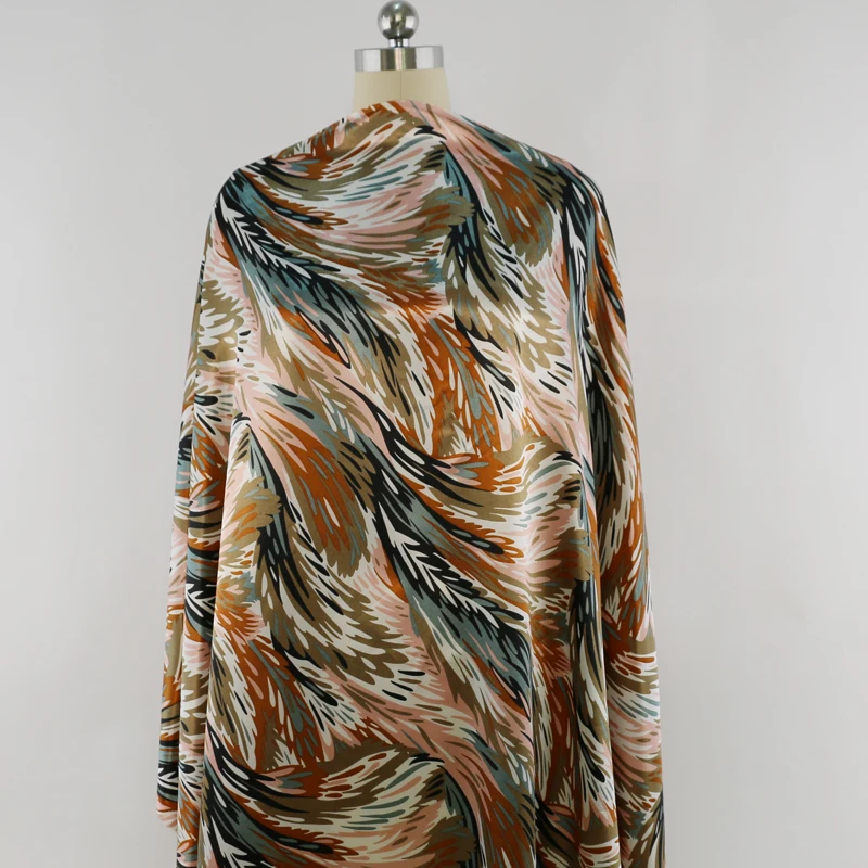 В полоску геометрический материал платье одеяло сатин набивной ткани Африка