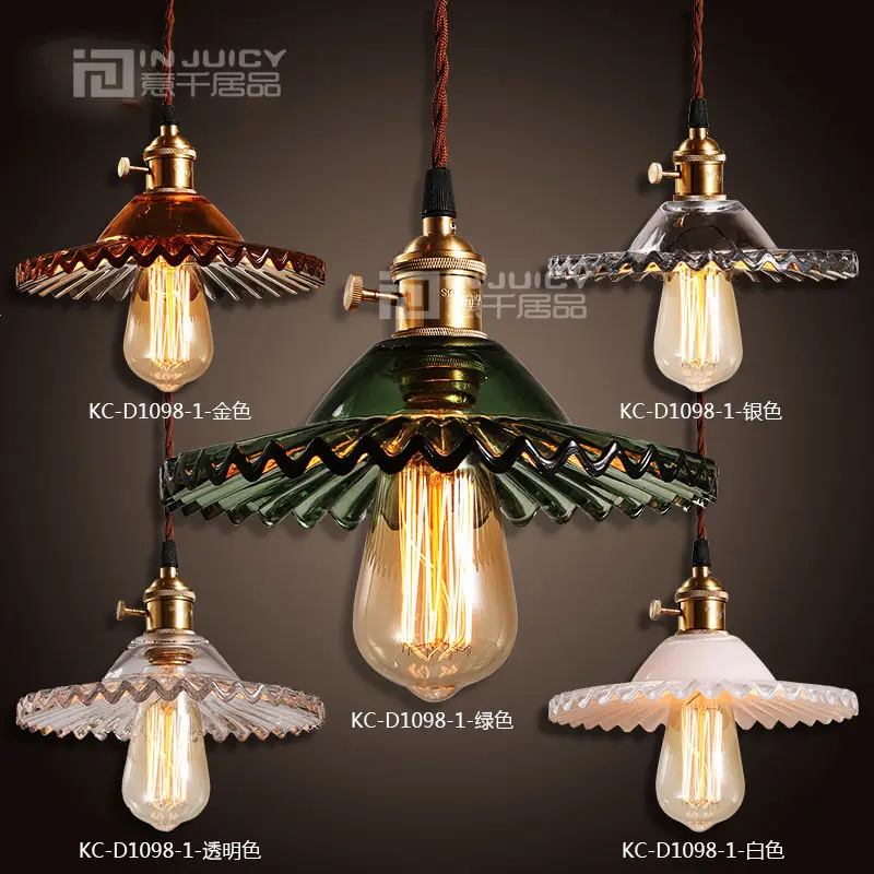 Промышленный винтажный потолочный светильник Эдисона железная стеклянная лампа